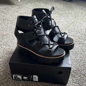 Sorel Joanie IV Lace Wedge Sandals